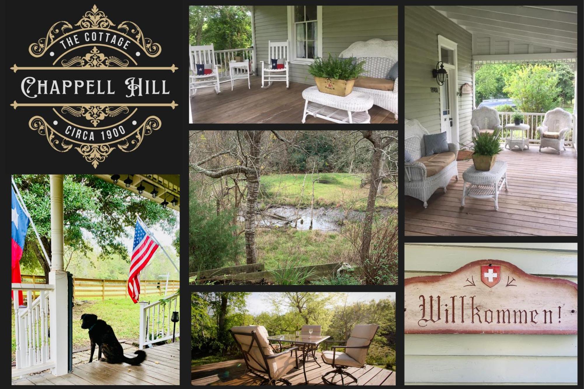 Circa 1900 - Historic - Romantic - Private - Pond - Fenced Yard - The Cottage At Chappell Hill 外观 照片
