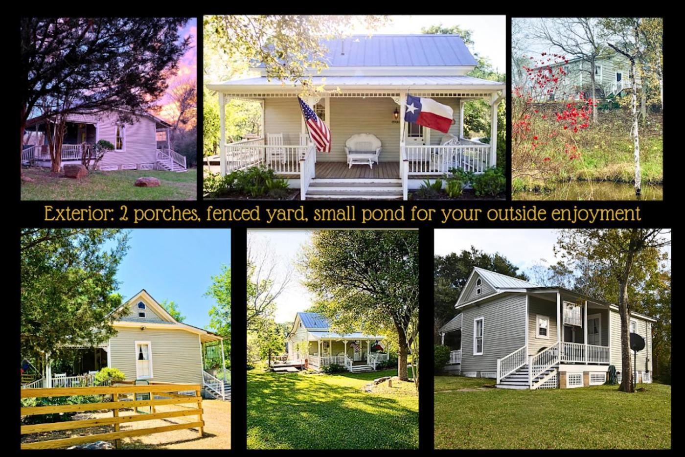Circa 1900 - Historic - Romantic - Private - Pond - Fenced Yard - The Cottage At Chappell Hill 外观 照片
